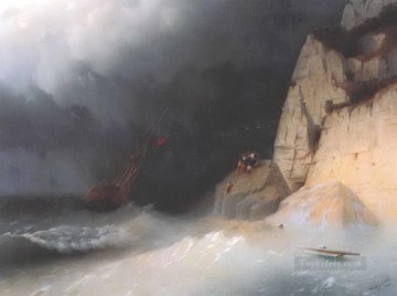 イワン・コンスタンティノヴィチ・アイヴァゾフスキー Painting - 難破船 1865 ロマンチックなイワン・アイヴァゾフスキー ロシア